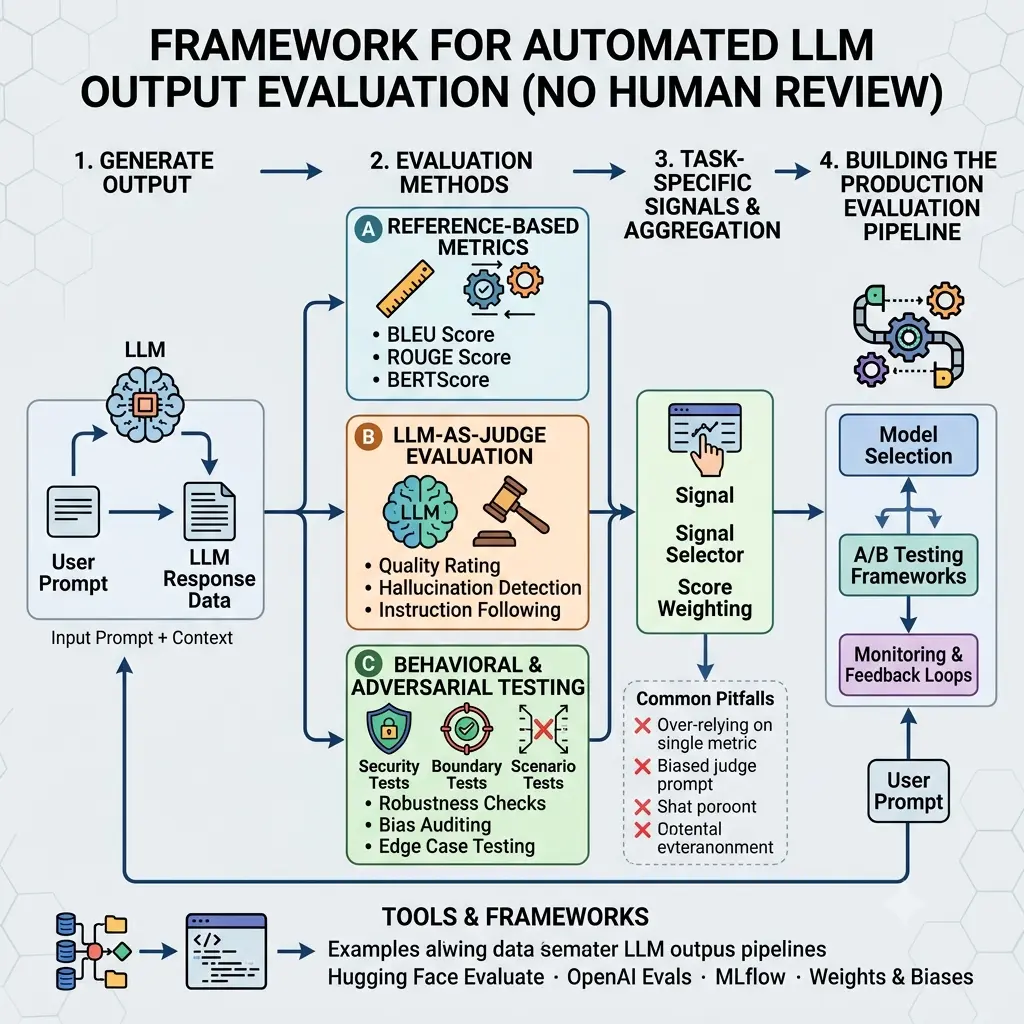 How to Evaluate an LLM's Output Without Human Review