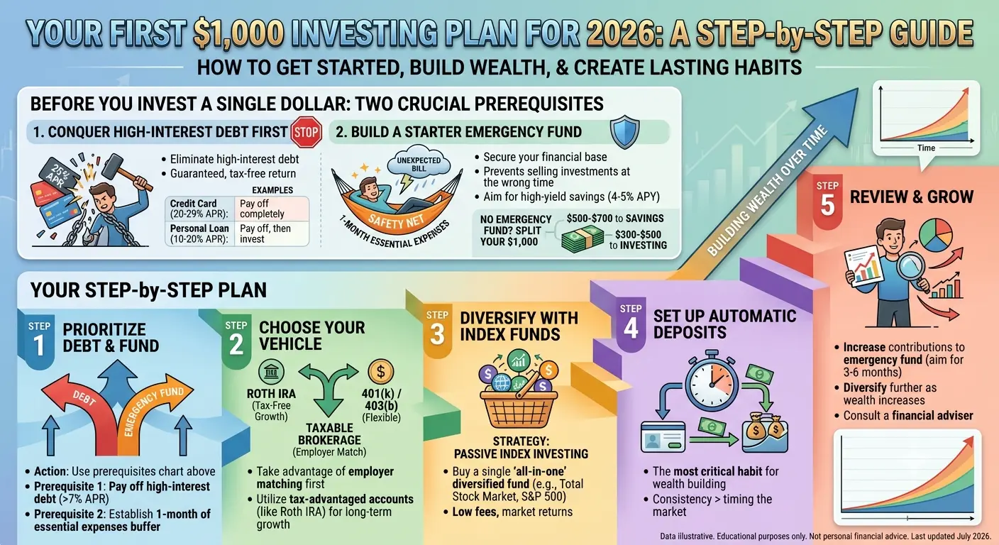 How to Invest Your First 1000 dollar