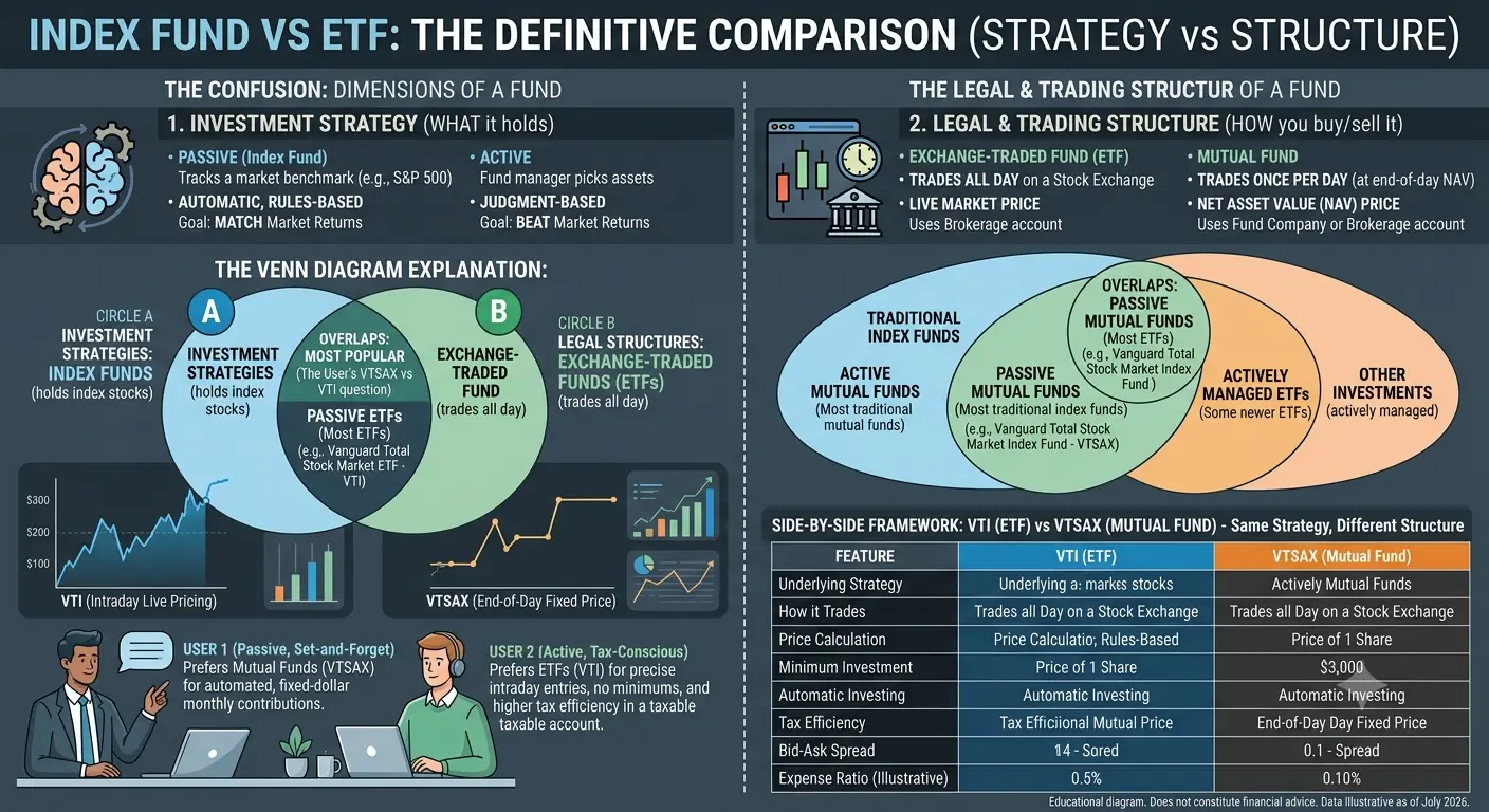 Index Fund vs ETF Are They Actually the Same Thing