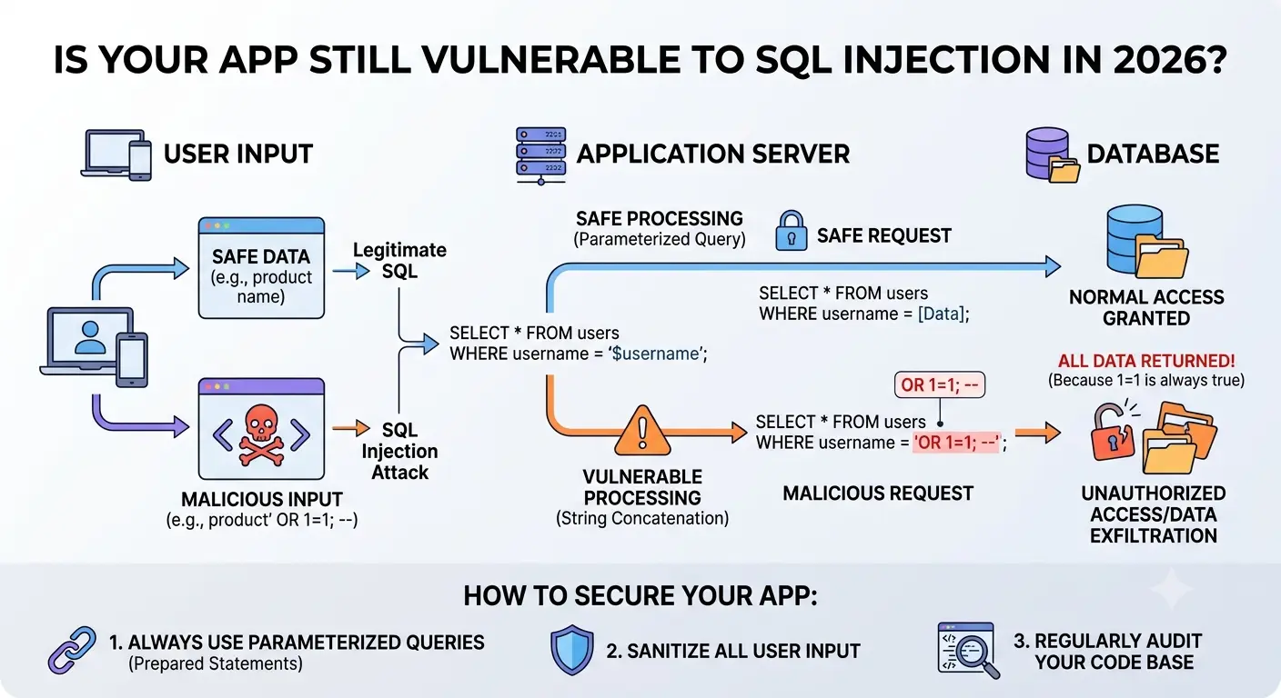 SQL Injection in 2026: Is Your App Still Vulnerable?